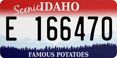 ID license plate E166470