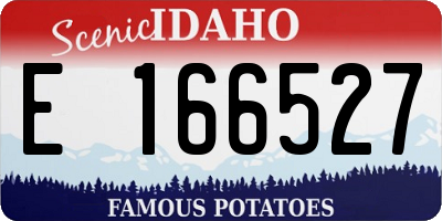 ID license plate E166527