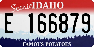 ID license plate E166879