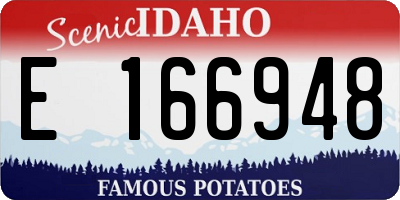 ID license plate E166948