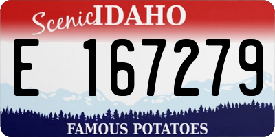 ID license plate E167279