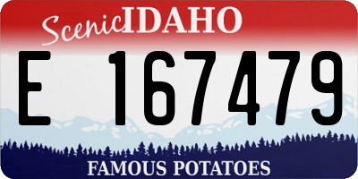 ID license plate E167479