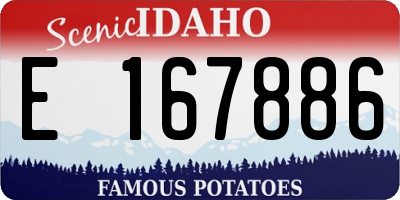 ID license plate E167886