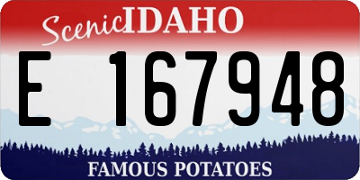 ID license plate E167948