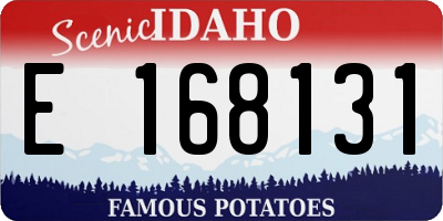 ID license plate E168131