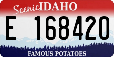 ID license plate E168420