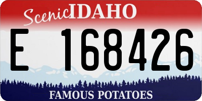 ID license plate E168426