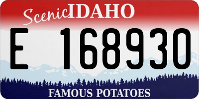 ID license plate E168930