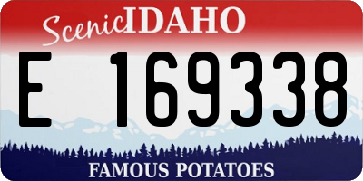 ID license plate E169338