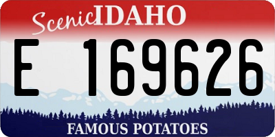ID license plate E169626