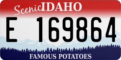 ID license plate E169864