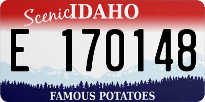 ID license plate E170148