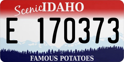 ID license plate E170373