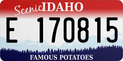 ID license plate E170815