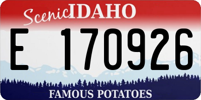 ID license plate E170926