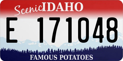ID license plate E171048