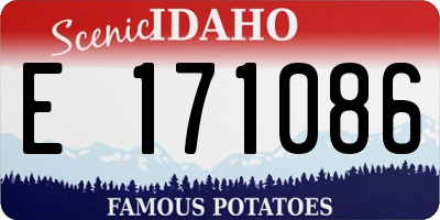 ID license plate E171086