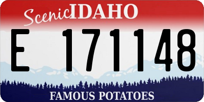 ID license plate E171148