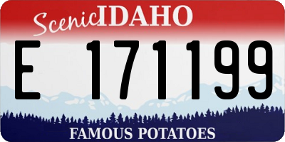 ID license plate E171199