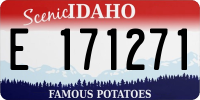 ID license plate E171271