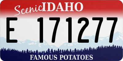 ID license plate E171277