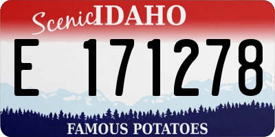 ID license plate E171278