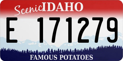 ID license plate E171279