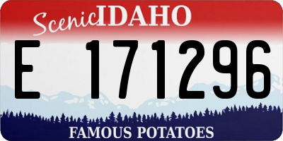 ID license plate E171296