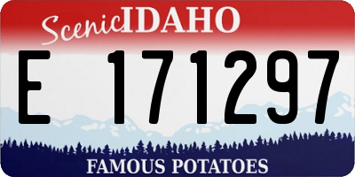 ID license plate E171297
