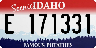 ID license plate E171331