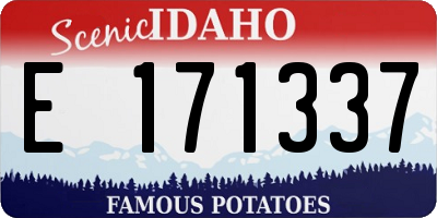 ID license plate E171337