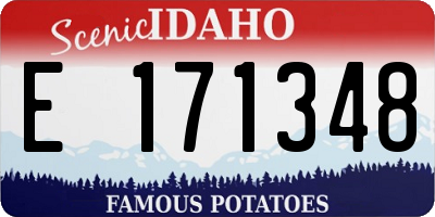 ID license plate E171348