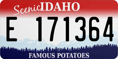ID license plate E171364