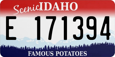 ID license plate E171394