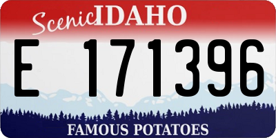 ID license plate E171396