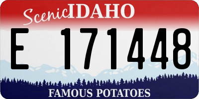 ID license plate E171448