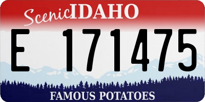 ID license plate E171475