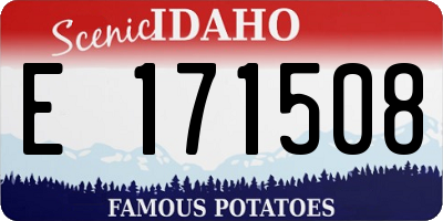 ID license plate E171508