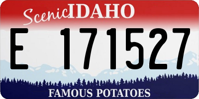 ID license plate E171527