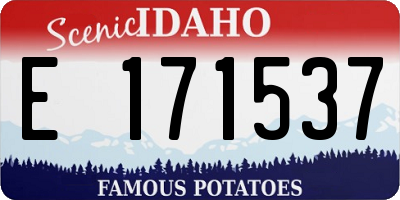 ID license plate E171537