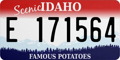 ID license plate E171564