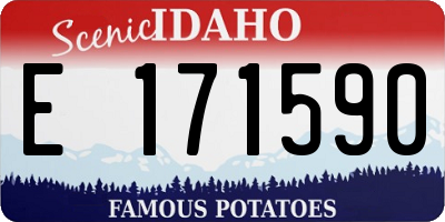 ID license plate E171590