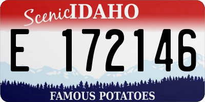 ID license plate E172146