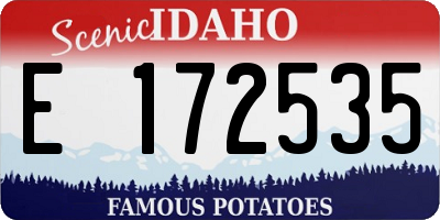ID license plate E172535