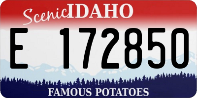 ID license plate E172850