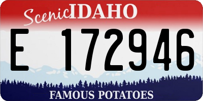 ID license plate E172946