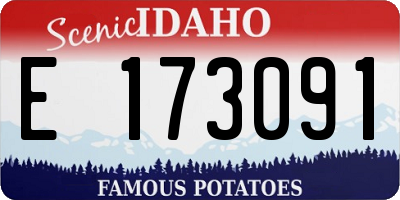 ID license plate E173091