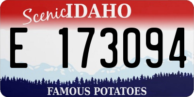 ID license plate E173094
