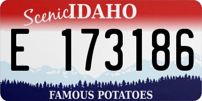 ID license plate E173186