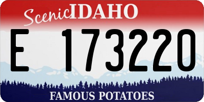 ID license plate E173220
